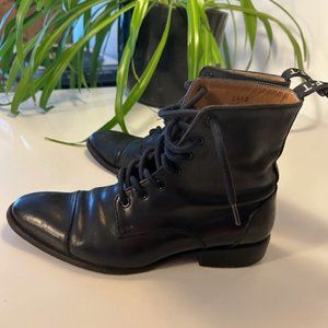 Women Size 6 Black leather Fluevog boots